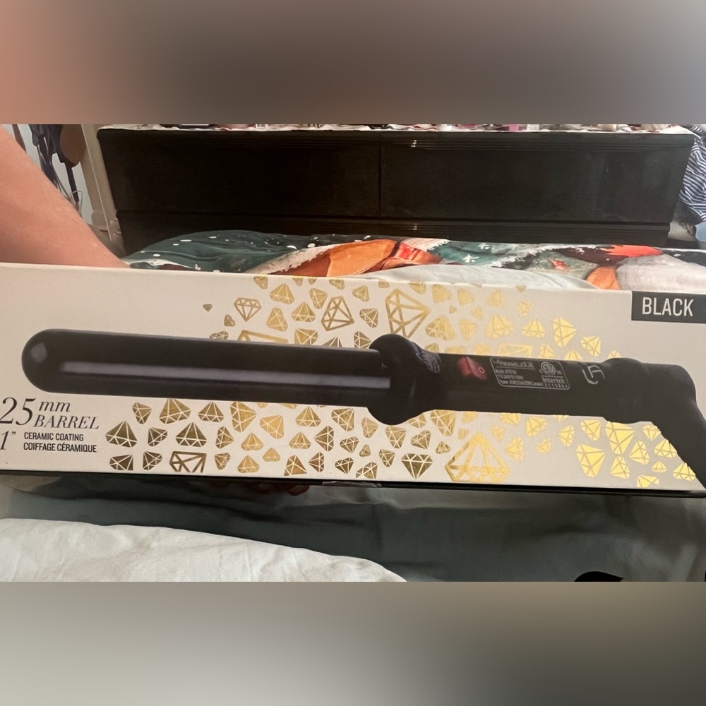 Le Angélique 25mm Curling Iron Wand-Black